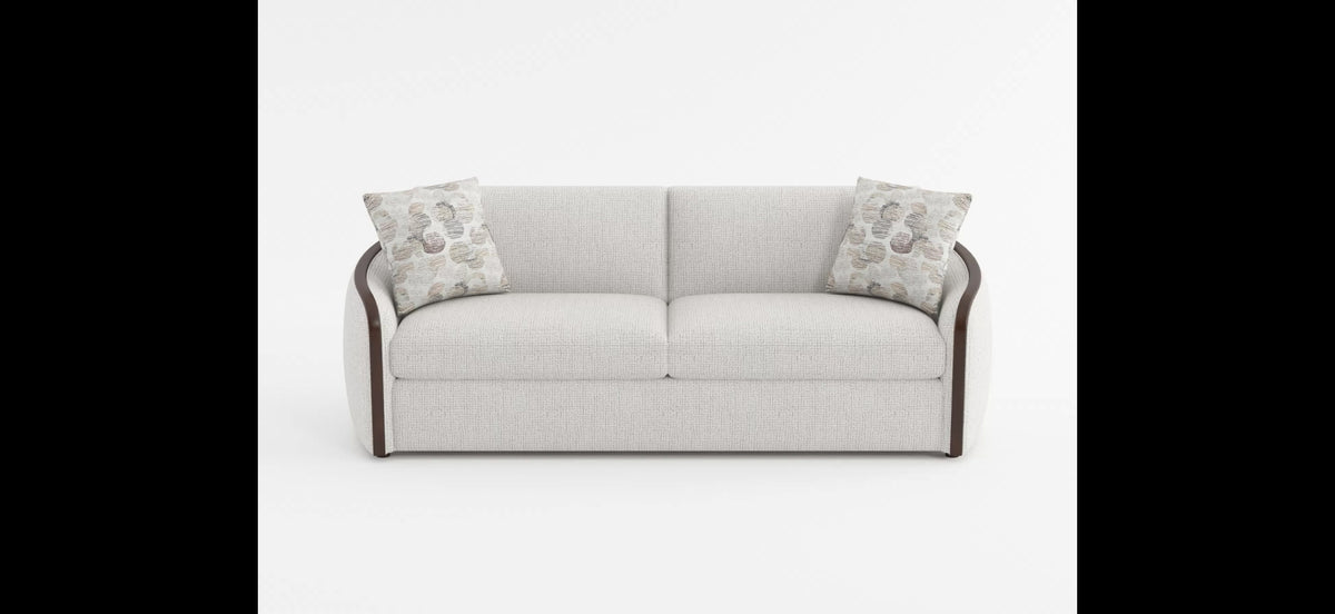 Loom beige chenille sofa features video