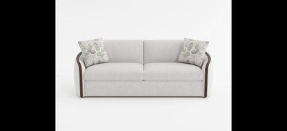 Loom beige chenille sofa features video