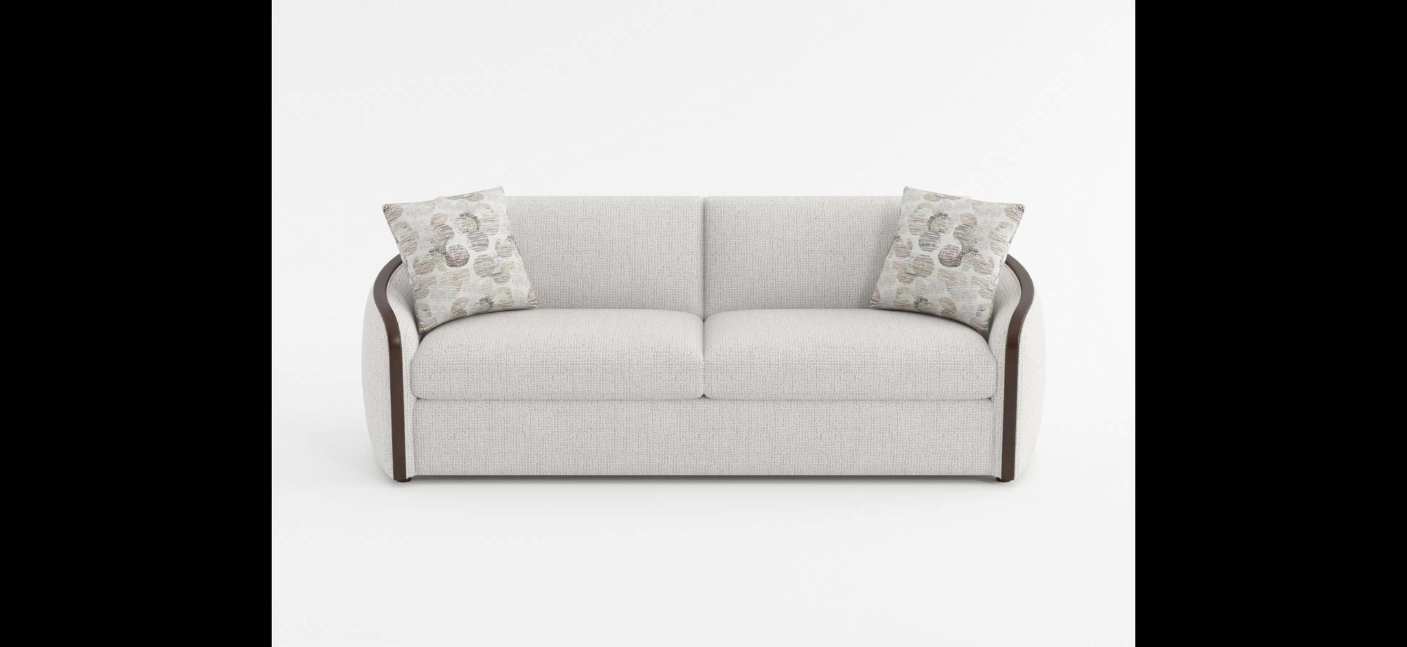 Loom beige chenille sofa features video