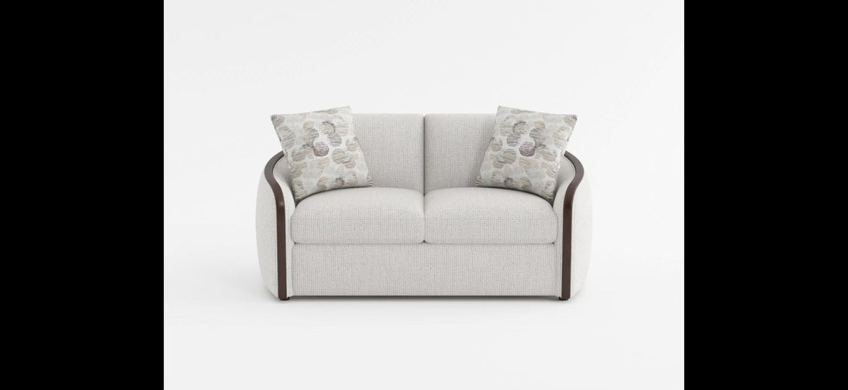 Loom beige chenille loveseat features video