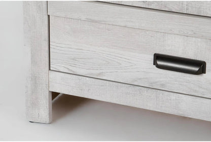 Solara Light Oak Dresser with Mirror – Modern 6 Drawer Bedroom Dresser - George's Furniture