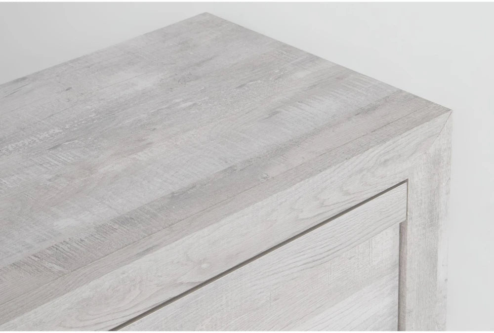 Solara Light Oak Nightstand – Modern 2 Drawer Bedside Table - George's Furniture