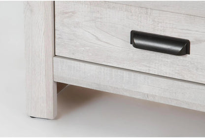 Solara Light Oak Nightstand – Modern 2 Drawer Bedside Table - George's Furniture