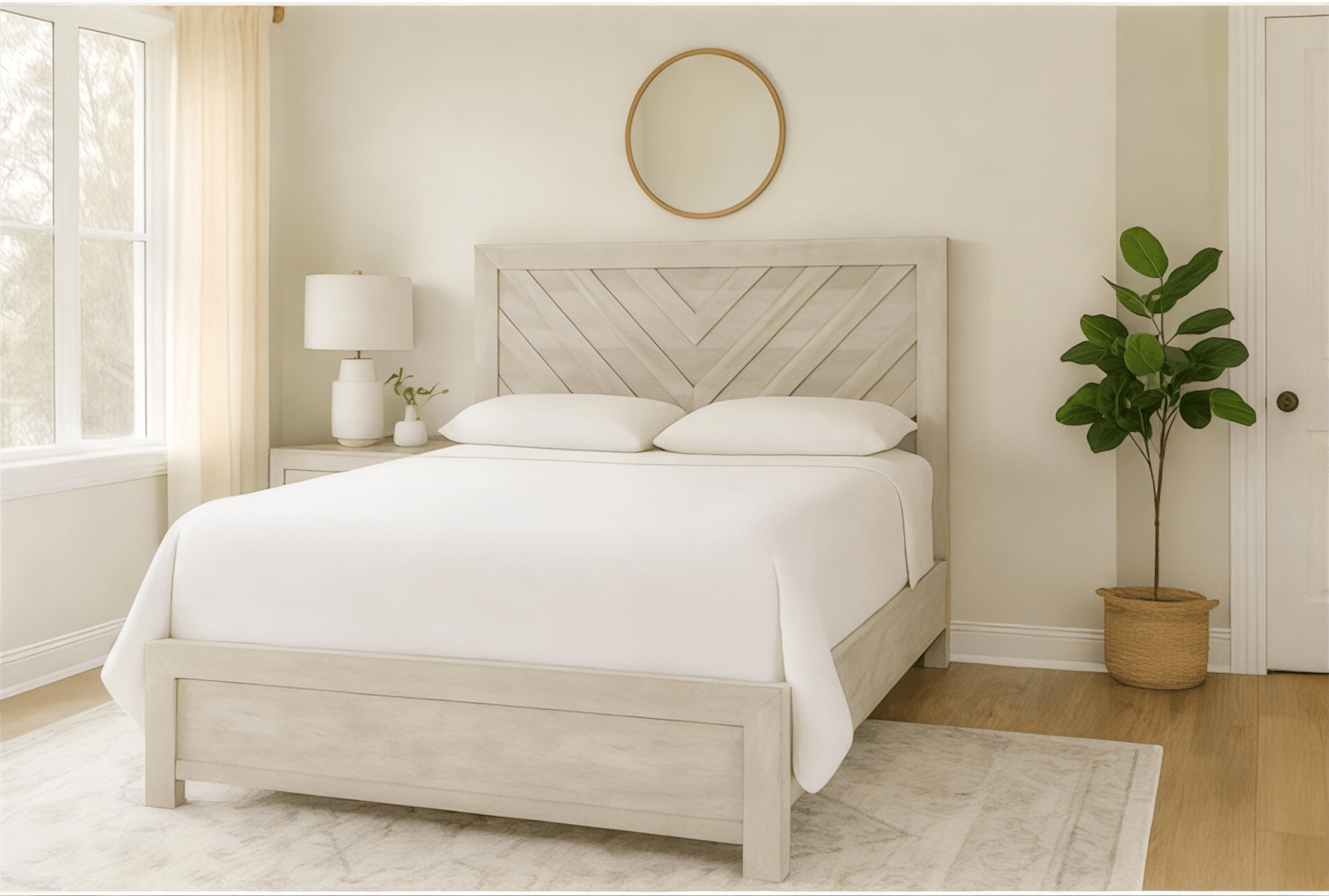 Solara White Bedroom Set – Modern 4 Piece Bedroom Furniture (Twin, Full, Queen, King) - George's Furniture