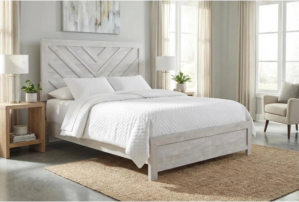 Solara White Bedroom Set – Modern 4 Piece Bedroom Furniture (Twin, Full, Queen, King) - George's Furniture