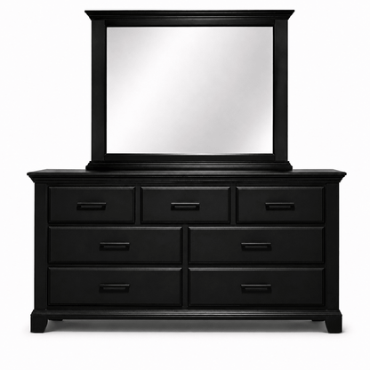 Vanta Black 7 Drawer Dresser | Solid Wood - George's Furniture