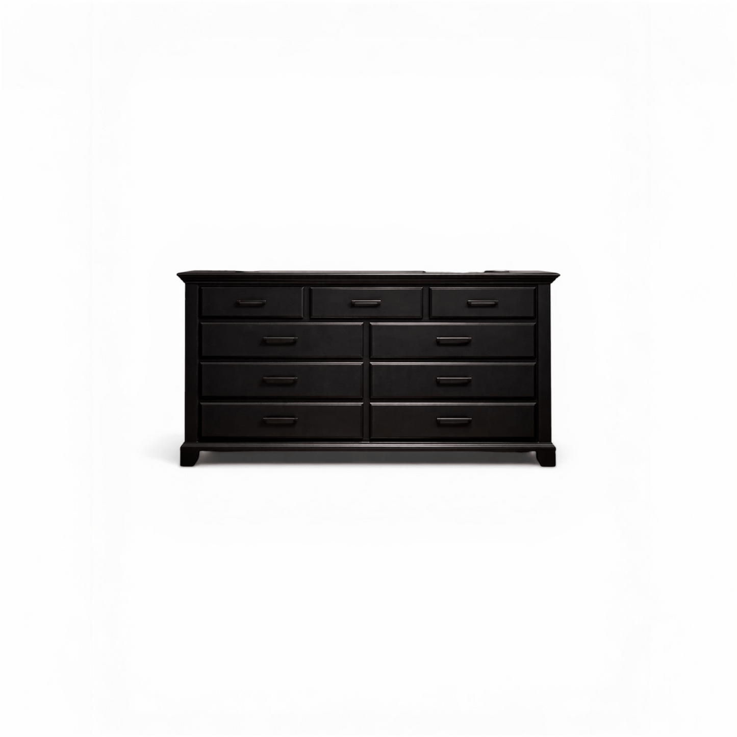 Vanta Black 7 Drawer Dresser | Solid Wood - George's Furniture