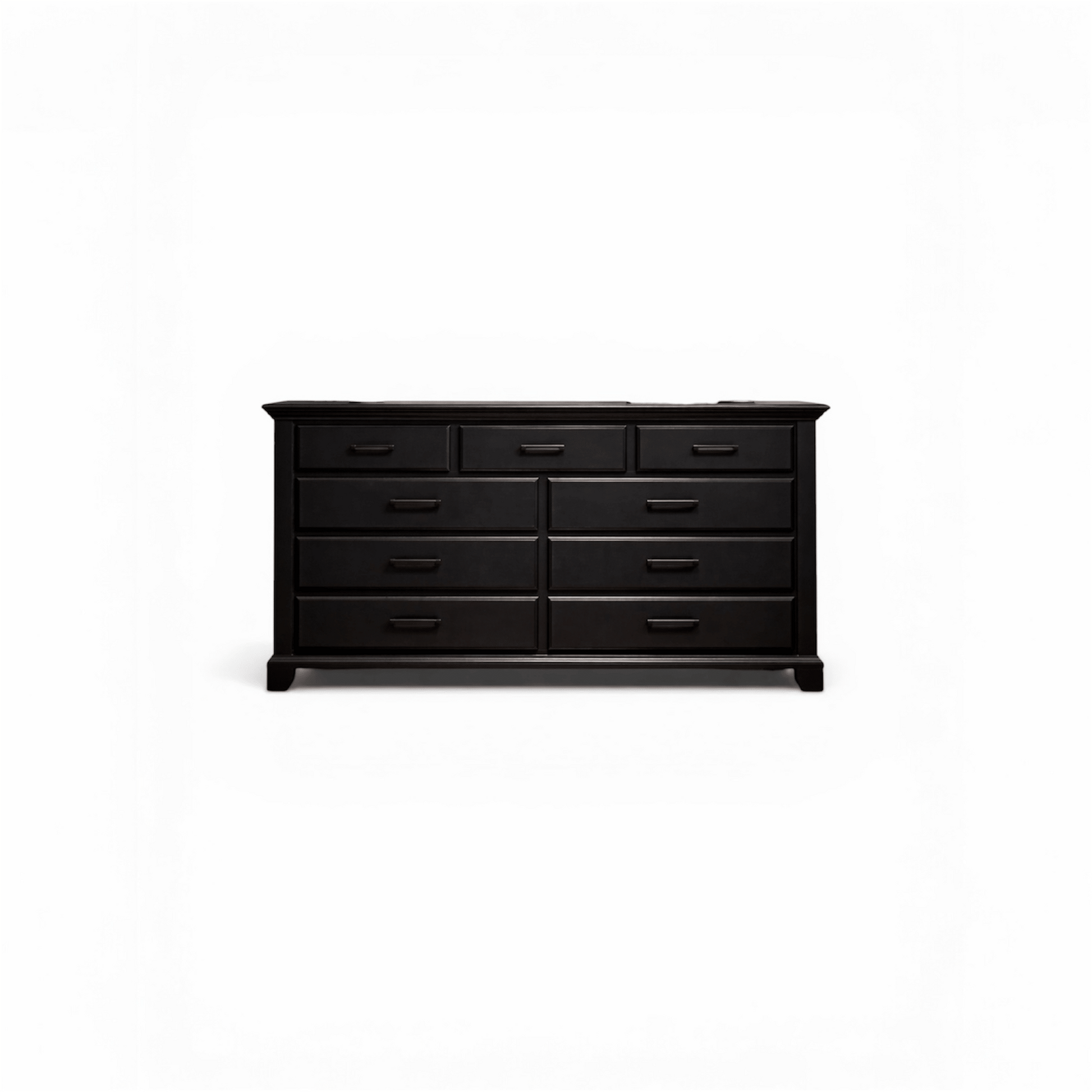 Vanta Black 7 Drawer Dresser | Solid Wood - George's Furniture