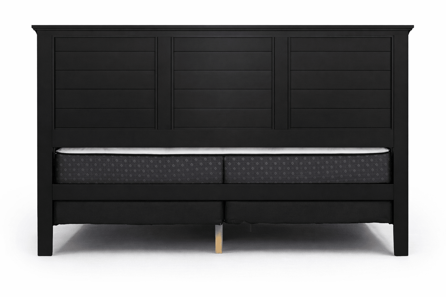 Vanta Black Solid Wood Bed Frame - George's Furniture