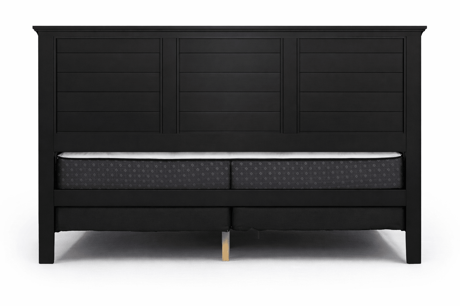 Vanta Black Solid Wood Bed Frame - George's Furniture