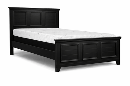 Vanta Black Solid Wood Bed Frame - George's Furniture