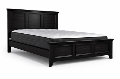 Vanta Black Solid Wood Bed Frame - George's Furniture