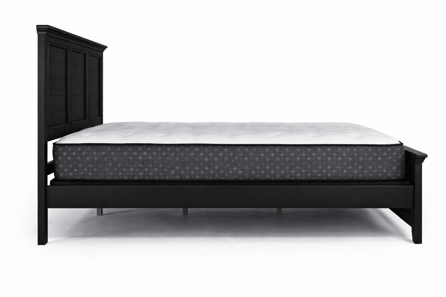Vanta Black Solid Wood Bed Frame - George's Furniture