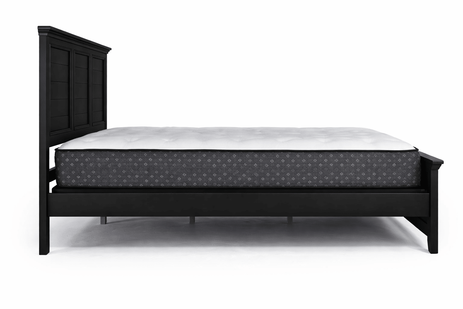 Vanta Black Solid Wood Bed Frame - George's Furniture