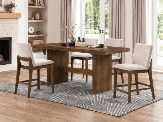 Westhaven 79" Counter-Height Dining Set – Dark Walnut - George's Furniture