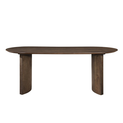 Westhaven 79" Oval Dining Table – Dark Walnut - George's Furniture